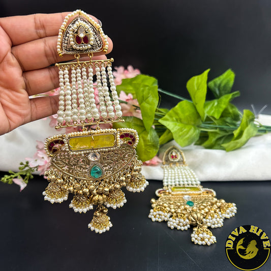 Adaa Fusion Long Earring