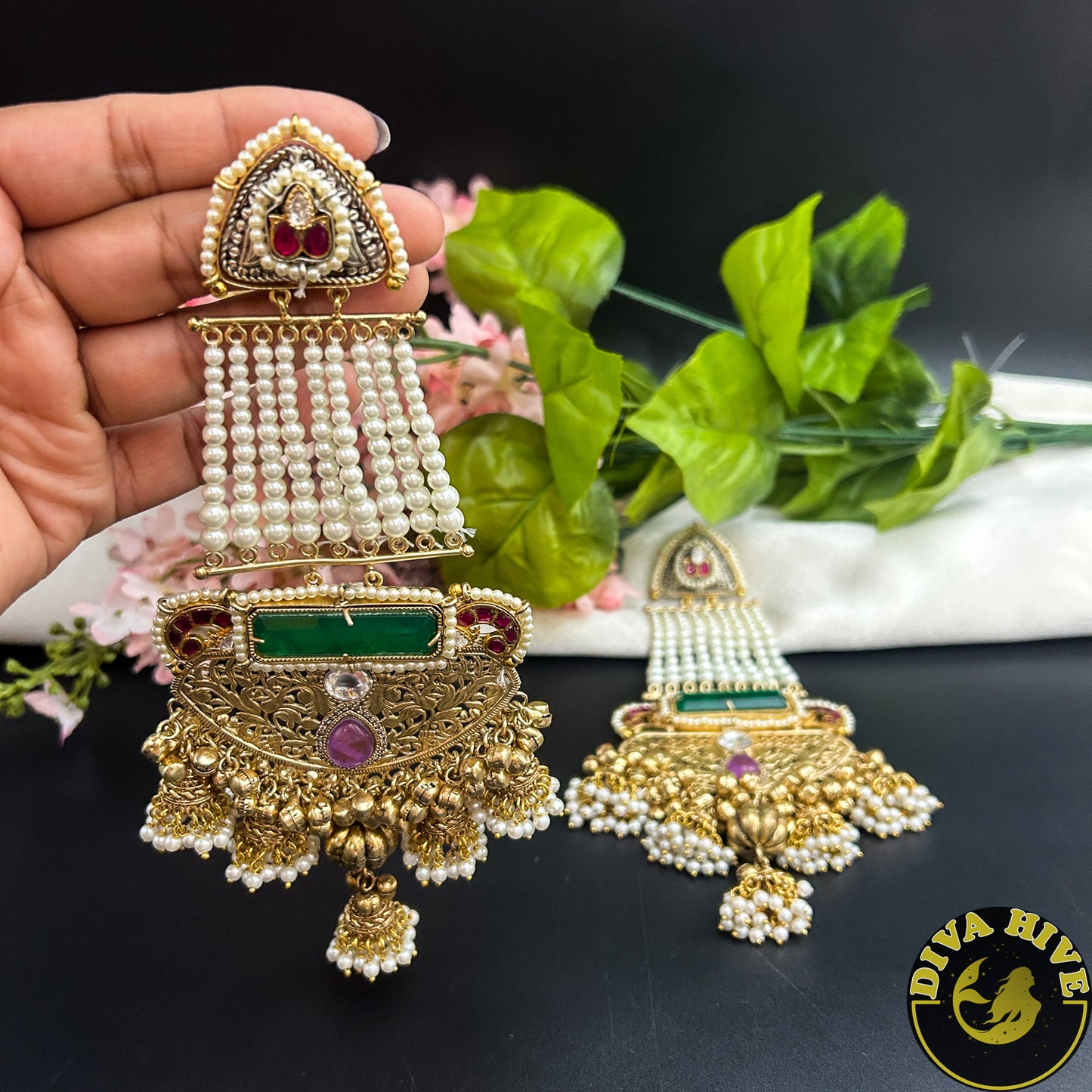Adaa Fusion Long Earring