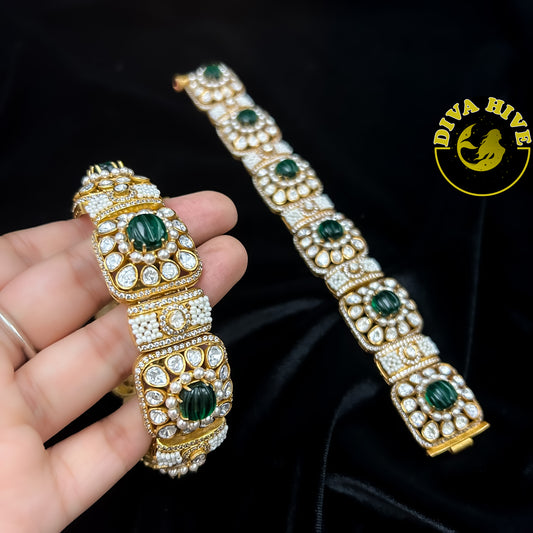 Moissanite Statement Bracelet Bangle - Bangle -Bangle, Bracelet, Diva Exclusive, moissanite - Divahive