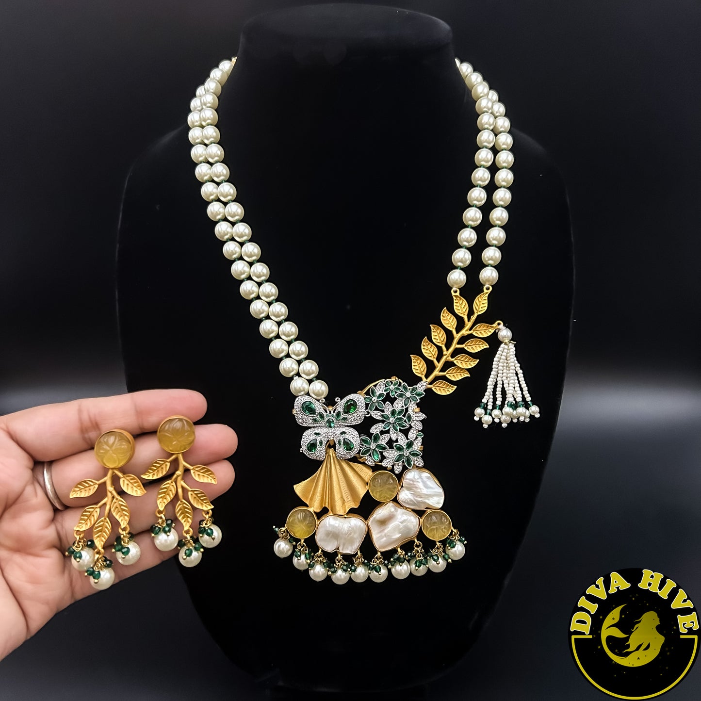 Mop Basuri Necklace - Necklace -MOP, Necklace - Divahive