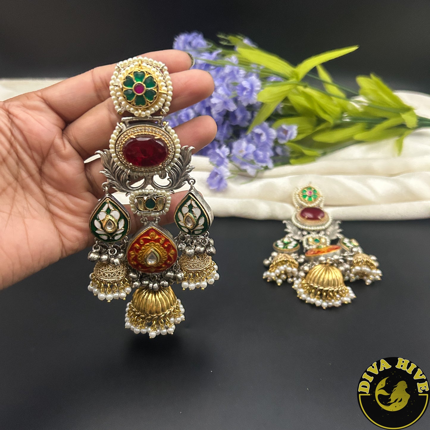 Mugdha Fusion Jhumka Earring