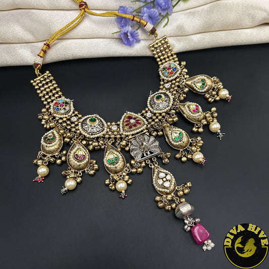 Morni Silver Fusion Necklace