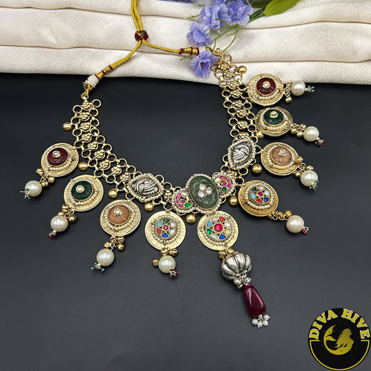 Kaynaat Necklace | Silver Necklace | Diva Exclusive Necklace