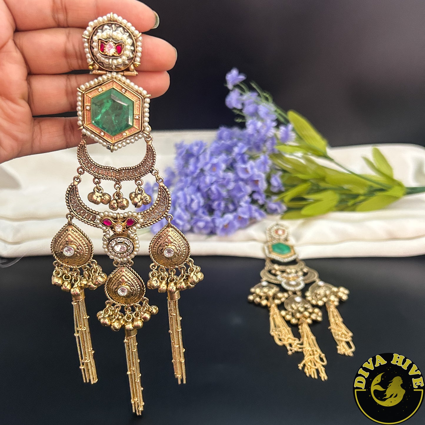 Mugdha Long Chain Earring