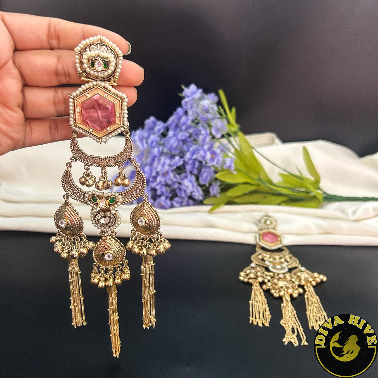 Mugdha Long Chain Earring