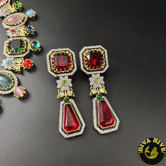 Mugdha Sabyasachi Inspired Necklace - Necklace -Diva Exclusive, Doublet, featured, moissanite, Necklace - Divahive