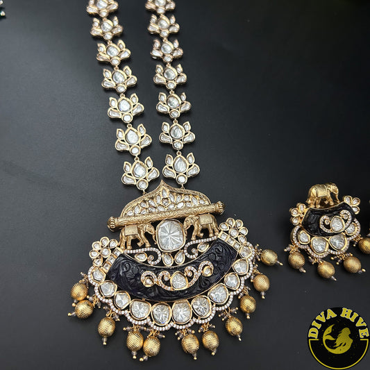 Fidaa Necklace - Necklace -Bridal, Diva Exclusive, featured, moissanite, Necklace - Divahive