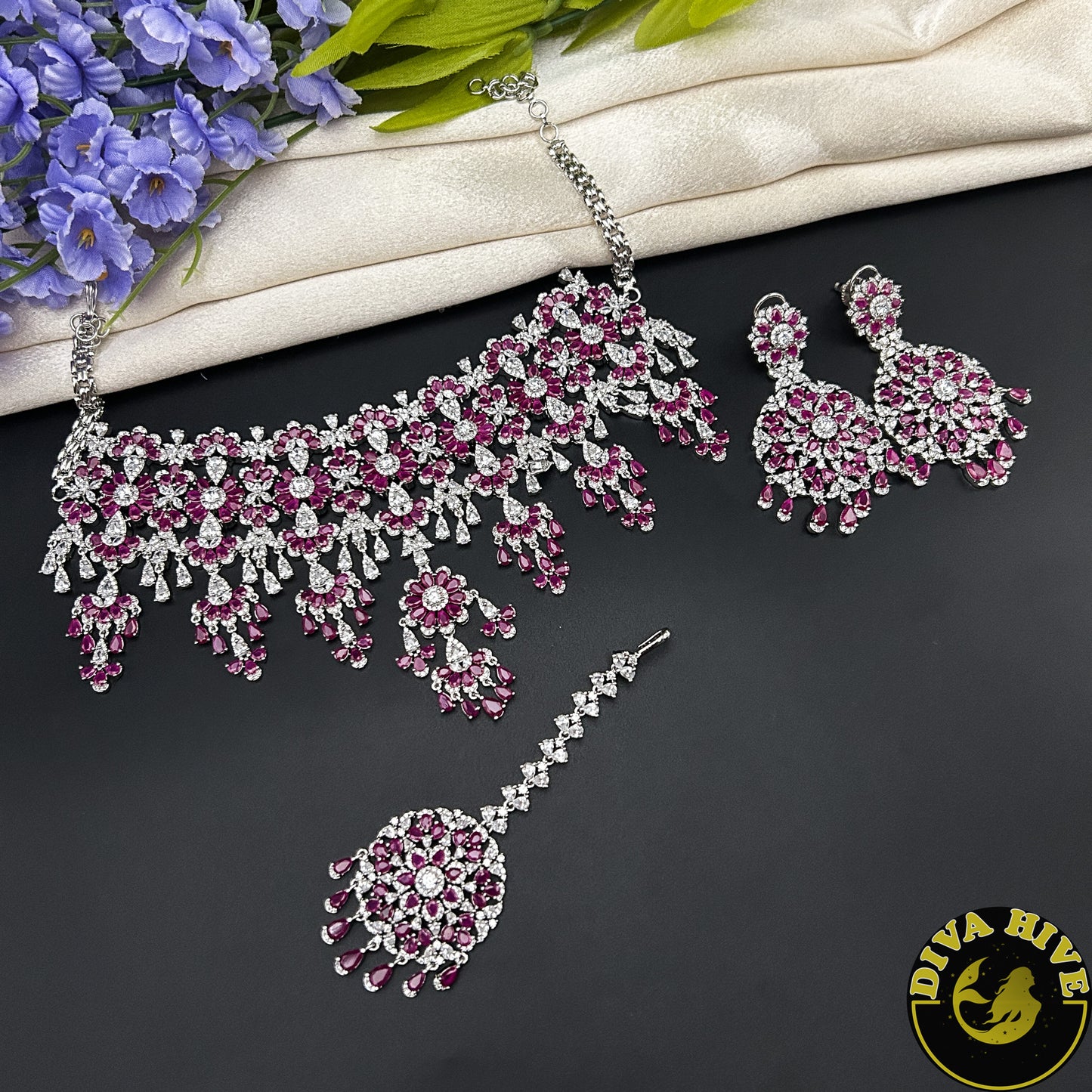 Pashmina AD/CZ Choker
