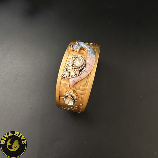 Morni Cuff - Bracelet -Bracelet, Diva Exclusive, Doublet, featured, moissanite - Divahive