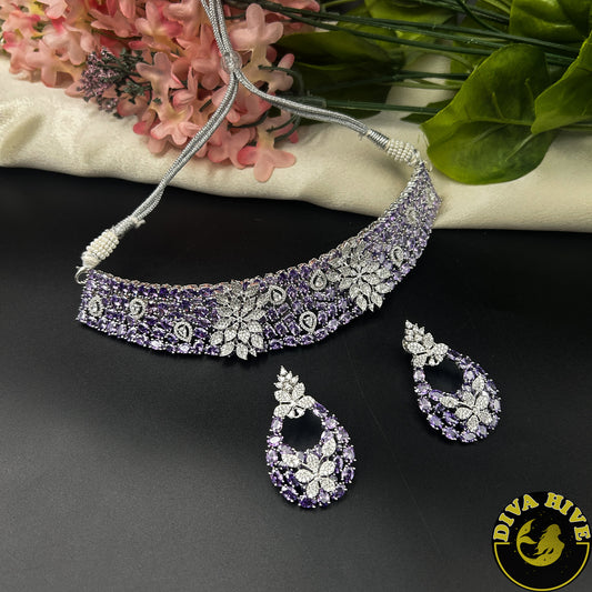 Poshak AD/CZ Choker