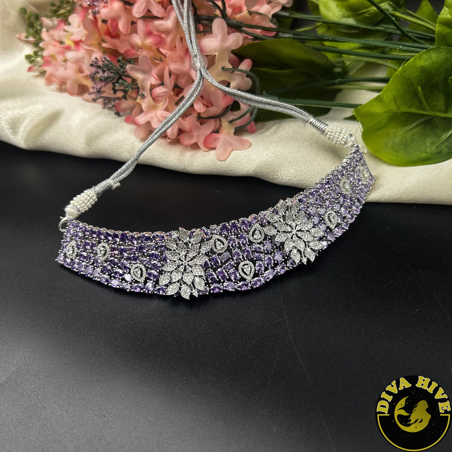 Poshak AD/CZ Choker