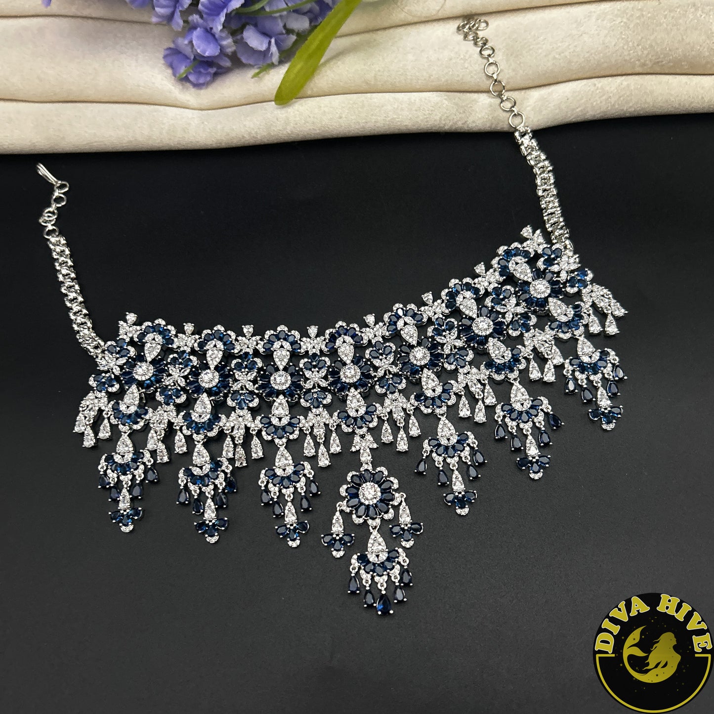 Pashmina AD/CZ Choker