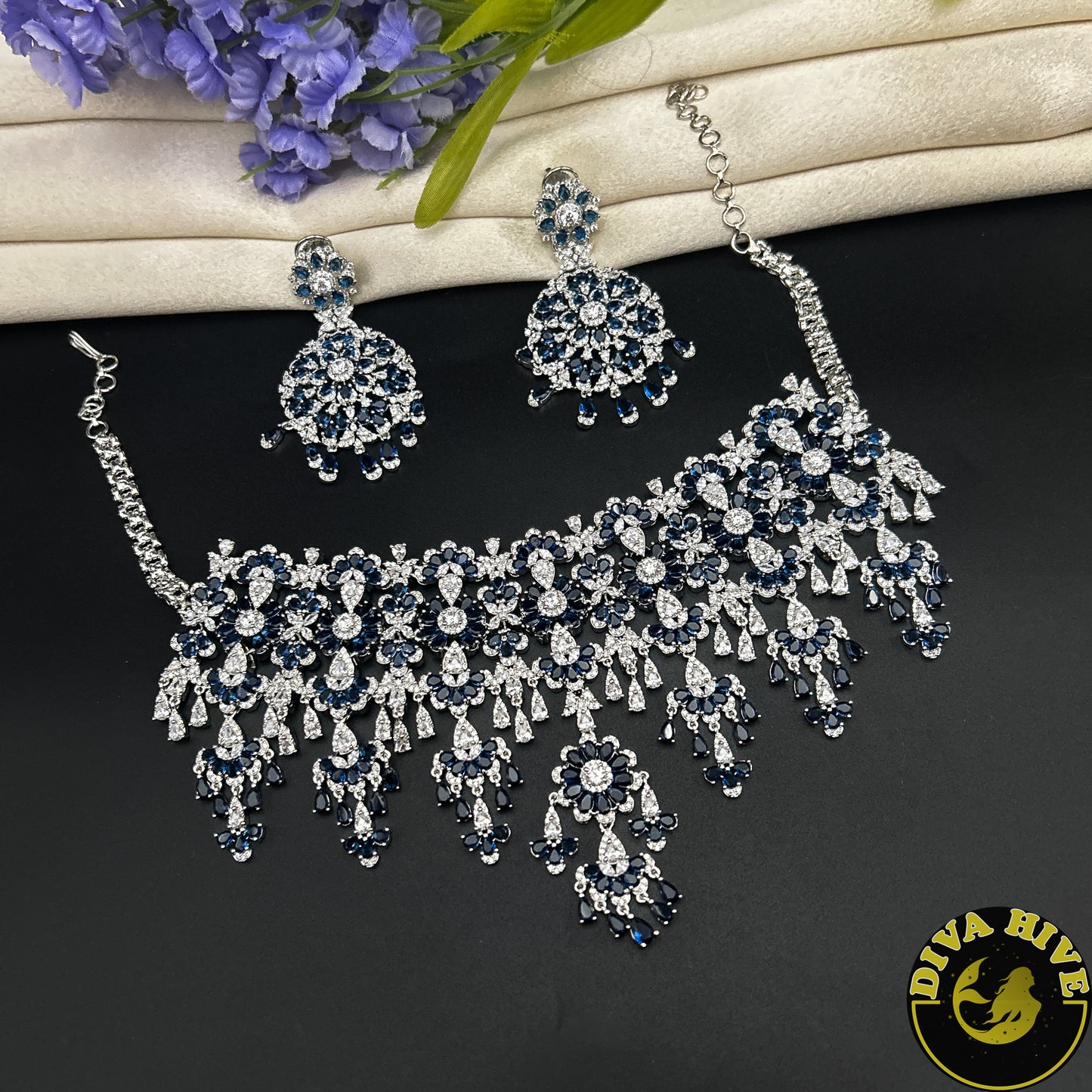 Pashmina AD/CZ Choker