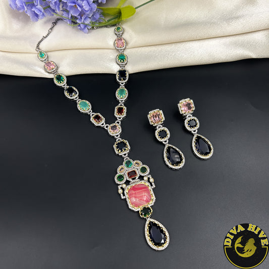 Maahi Sabyasachi Inspired Necklace - Necklace -Diva Exclusive, Doublet, featured, moissanite, Necklace - Divahive