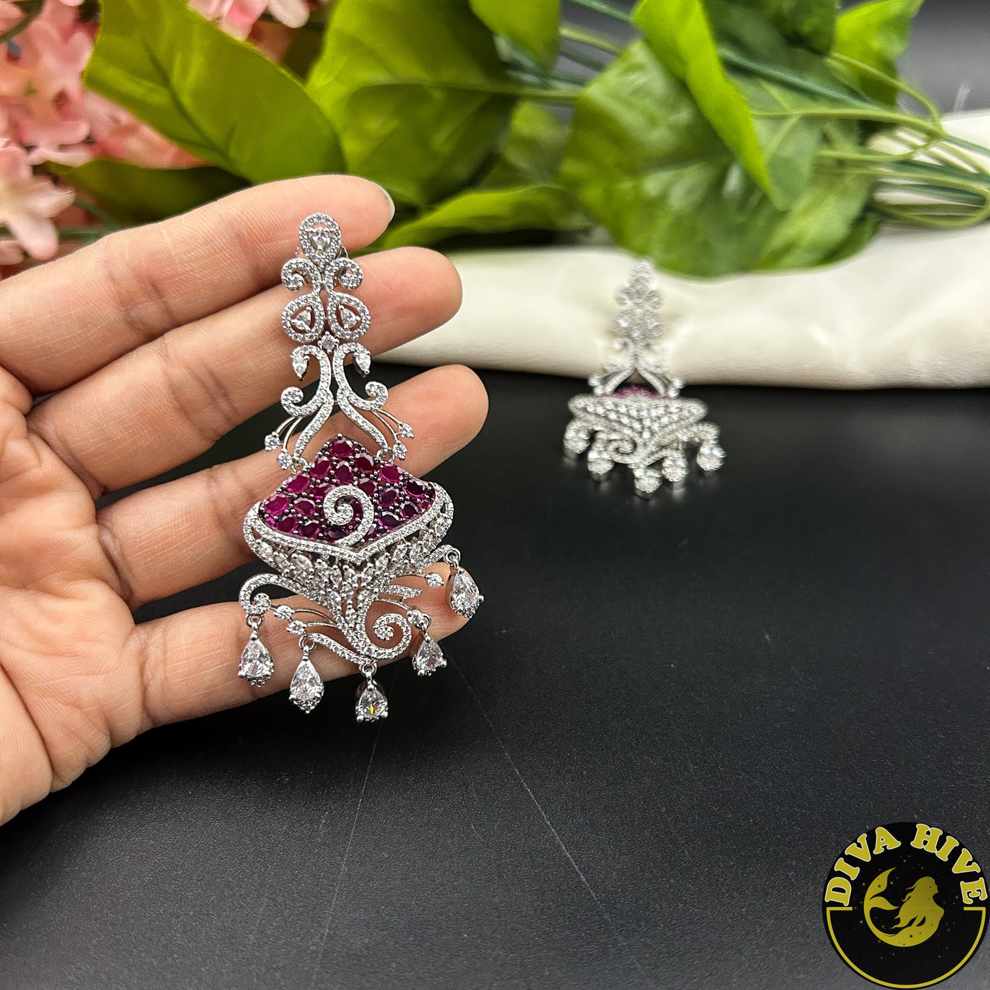 Panaah AD/CZ Earring