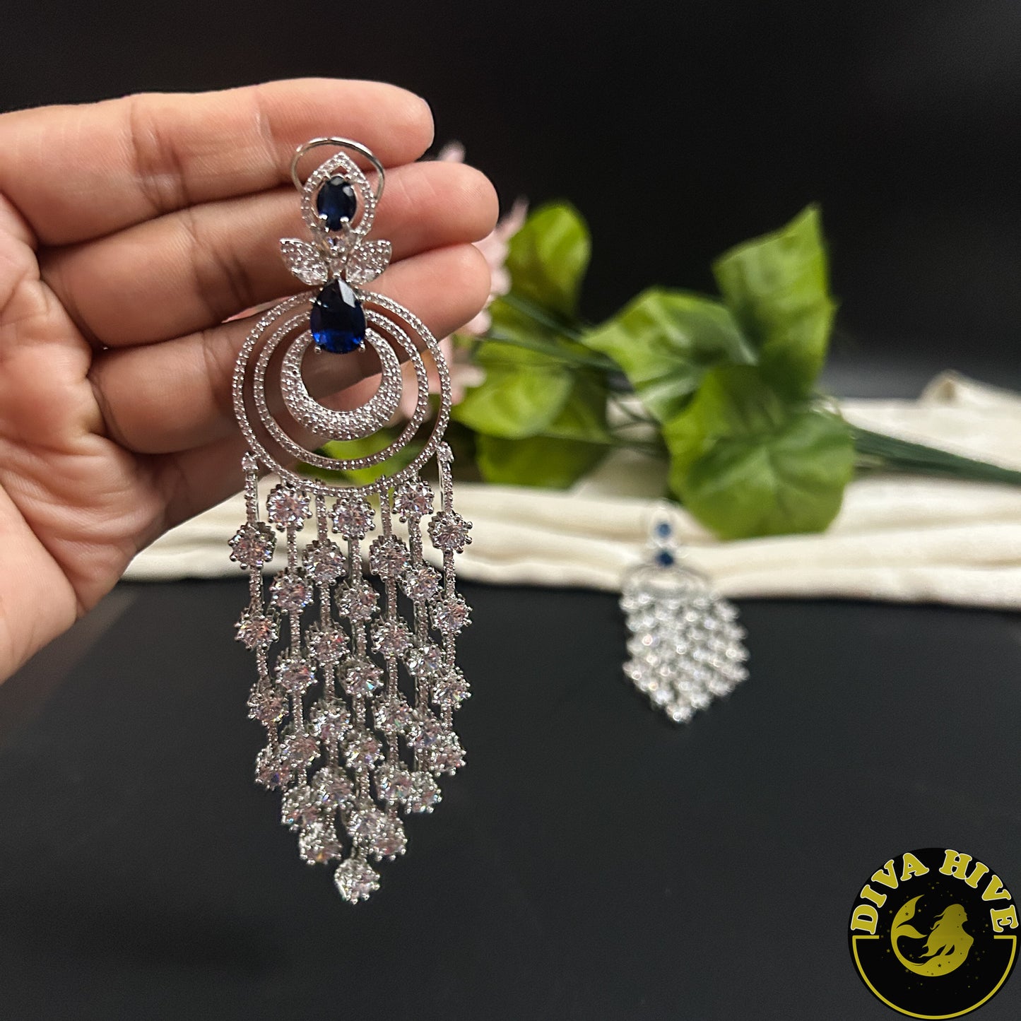 Ruhaani AD/CZ Statement Earring