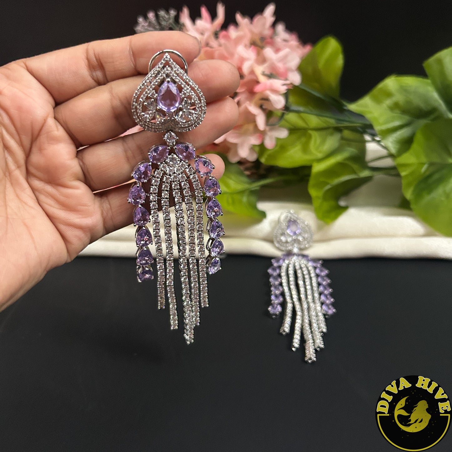 Mugdha AD/CZ Statement Earring