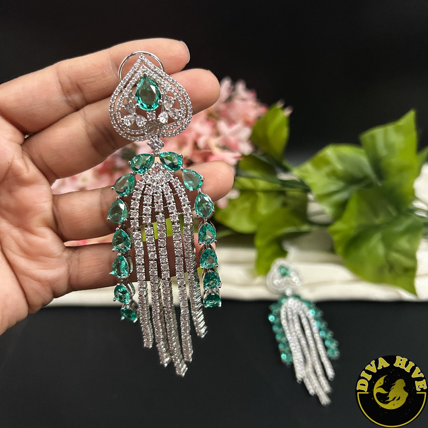 Mugdha AD/CZ Statement Earring