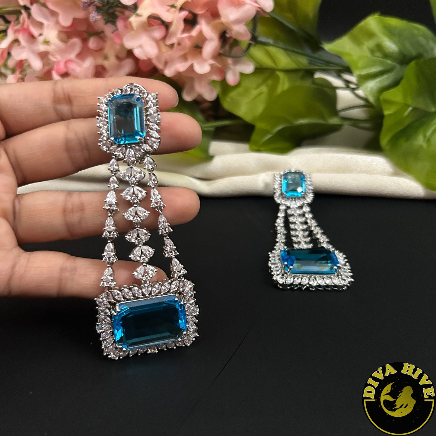 Sneh AD/CZ Statement Earring