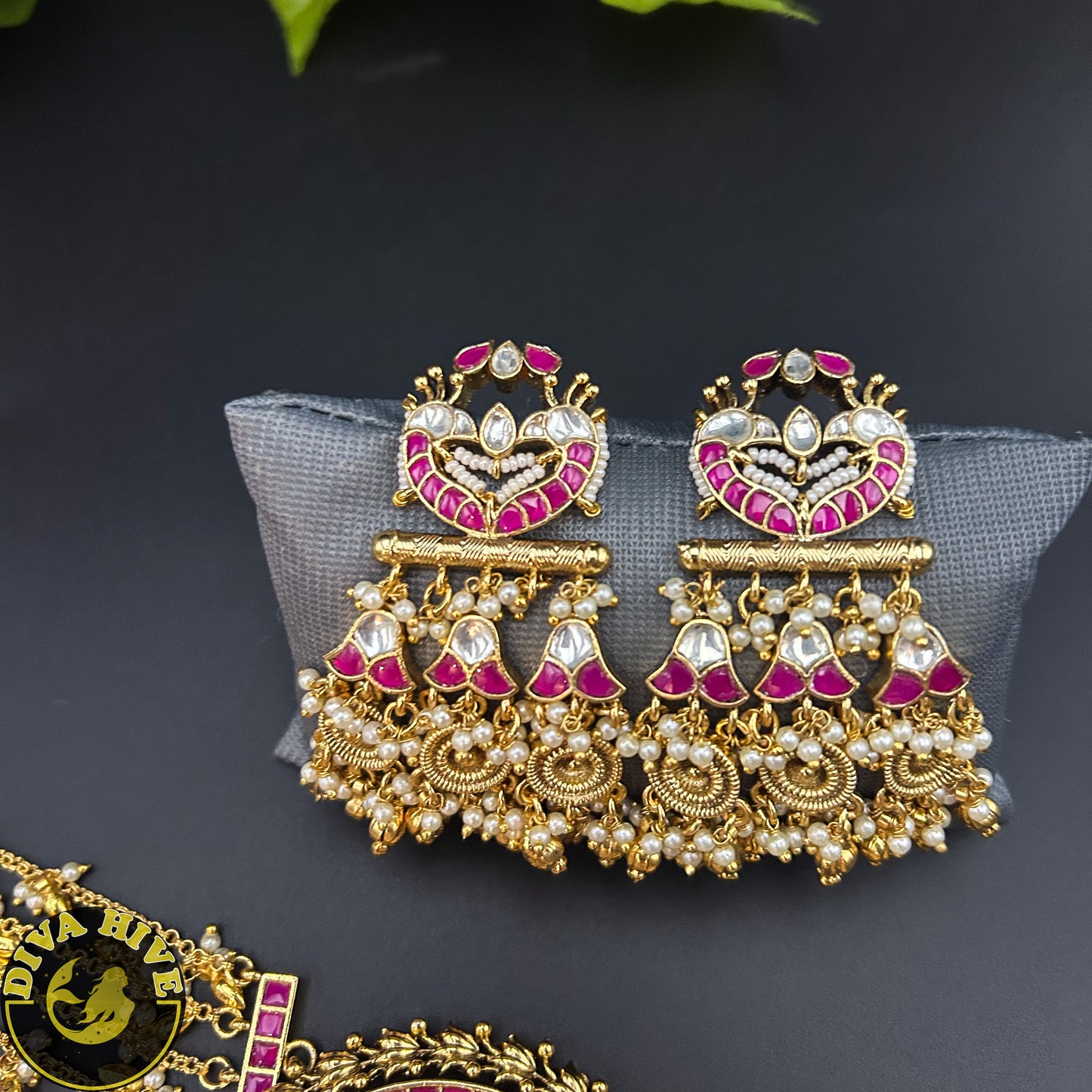 Veera Pachi Kundan Long Necklace - Necklace -Choker, Diva Exclusive, featured, Kundan, Necklace - Divahive
