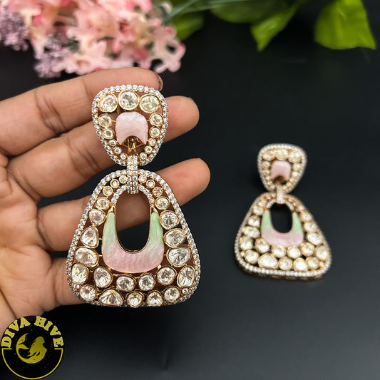 Fidaa Moissanite Statement Earring - Earring -Diva Exclusive, Earring, featured, moissanite - Divahive