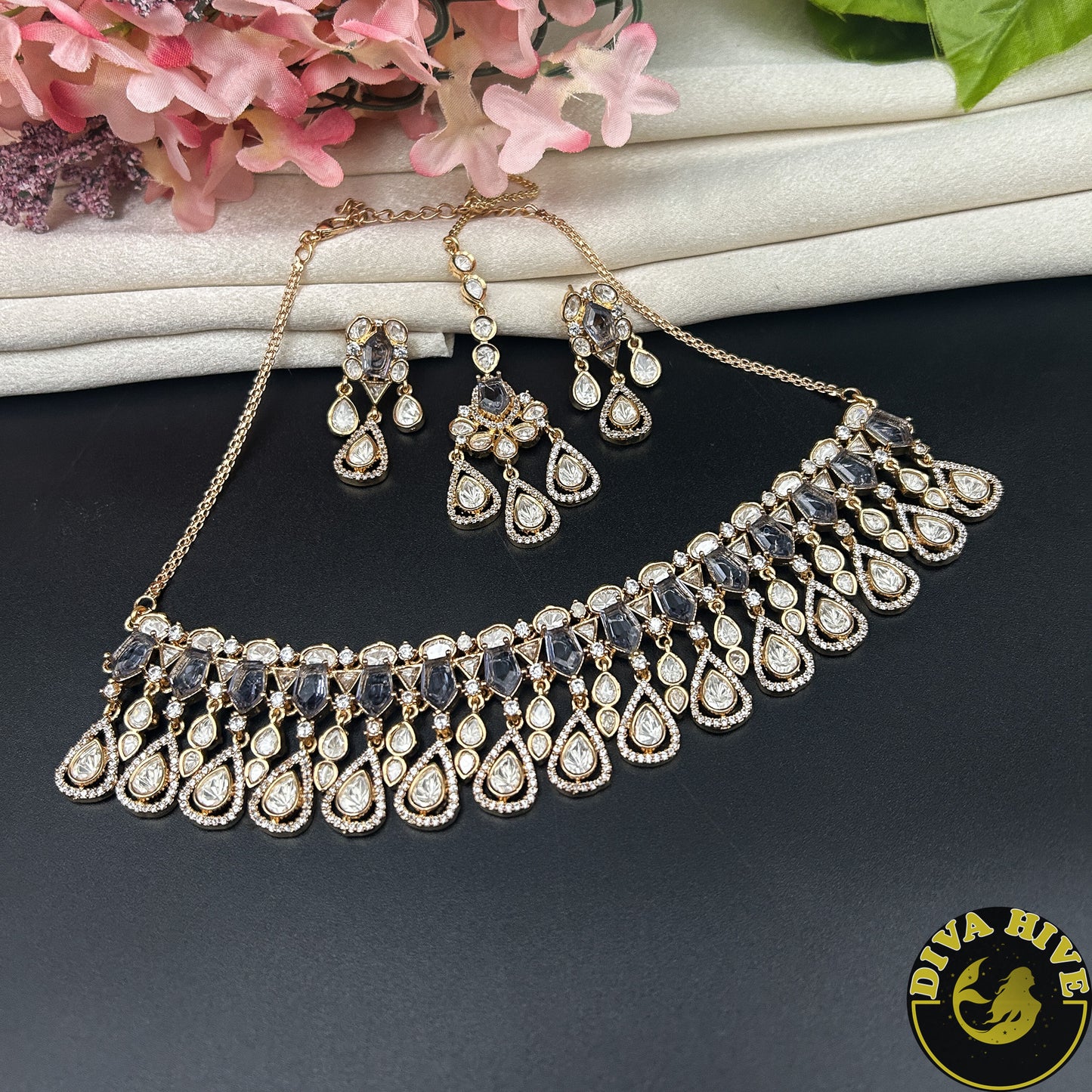 Anaya Moissanite Choker Set