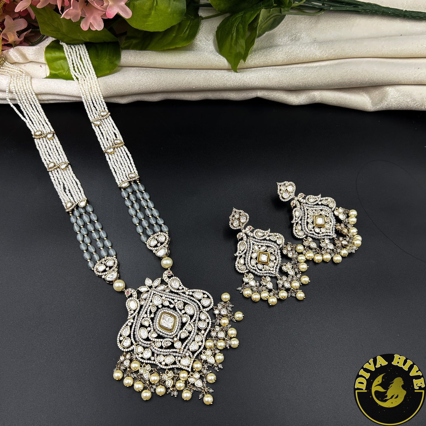 Sneh Long Premium Kundan Necklace Set