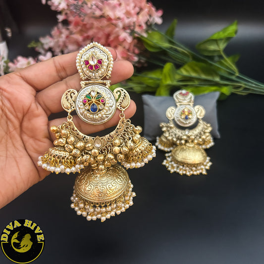 Dera Fusion Earring - Earring -925Silver, Diva Exclusive, Earring, Fusion, Silver - Divahive