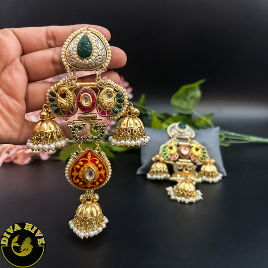 Kaaya Fusion Earring - Earring -925Silver, Diva Exclusive, Earring, Fusion, Silver - Divahive