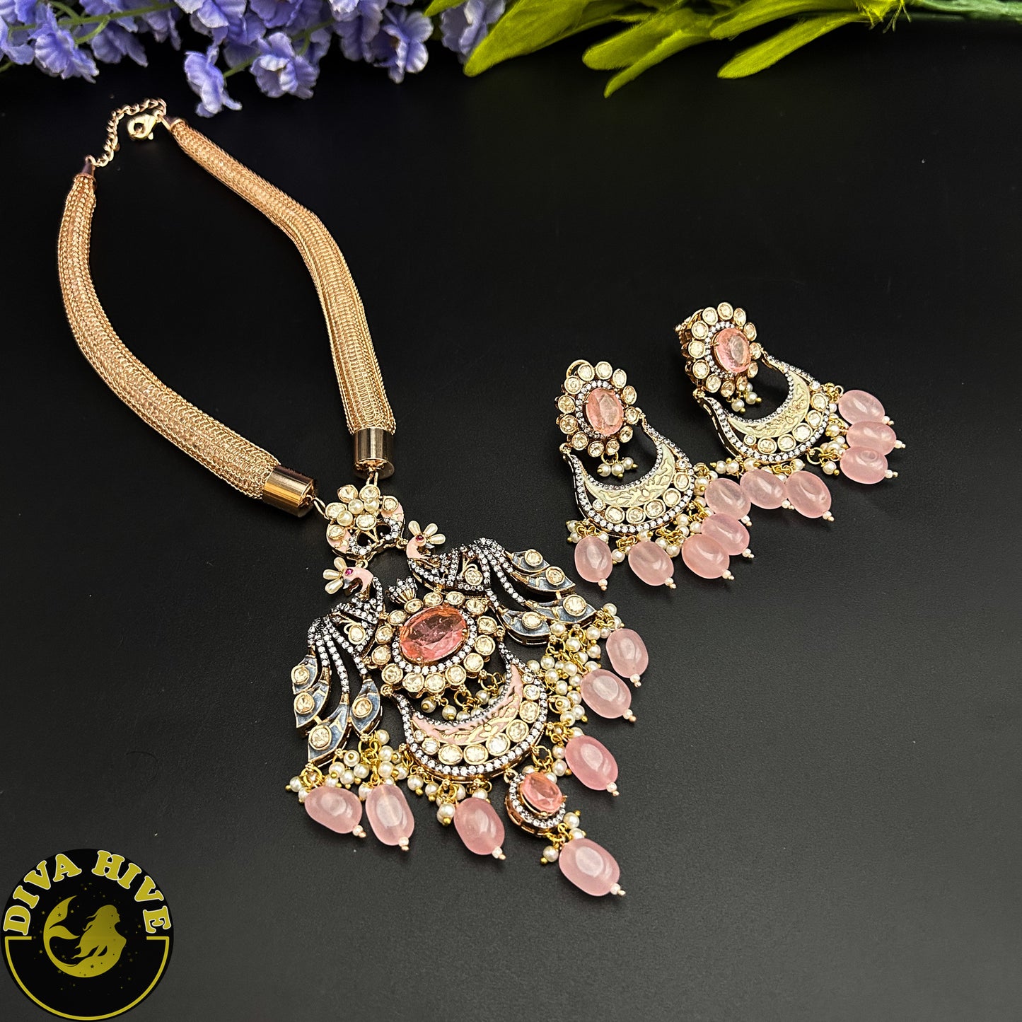 Tamanna Hasli Style Necklace - Necklace -Diva Exclusive, featured, moissanite, Necklace - Divahive