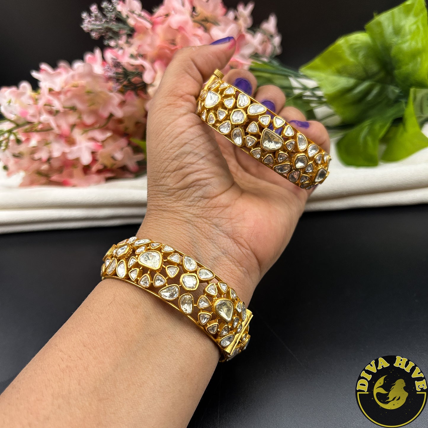 Mohini Moissanite Bangle