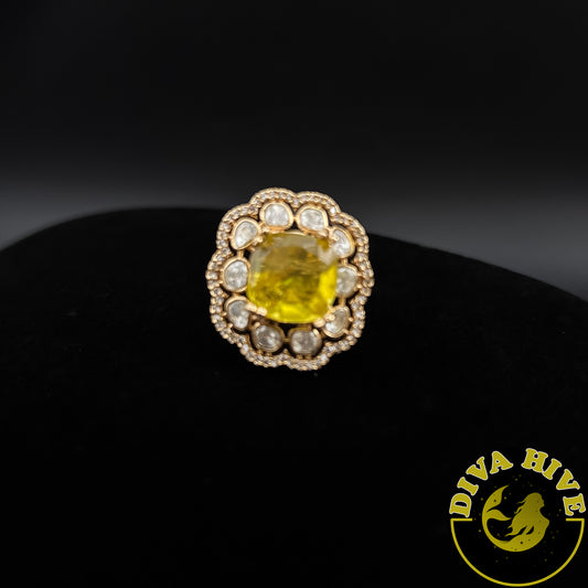 Kiara Ring - Finger Ring -Accessories, Diva Exclusive, Finger Ring, moissanite - Divahive