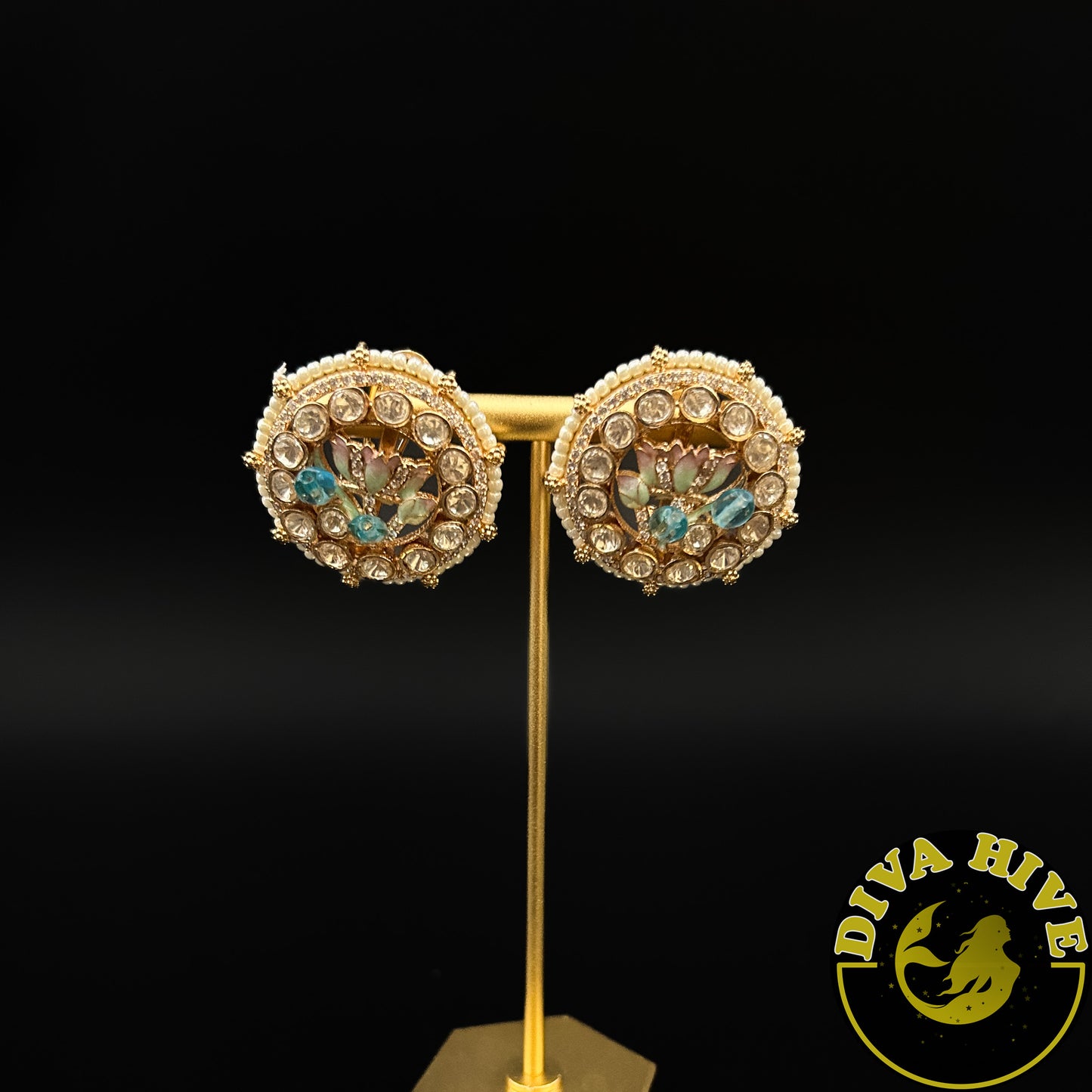 Qala Moissanite Stud - -Diva Exclusive, Earring, featured, moissanite, Studs - Divahive