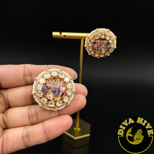 Qala Moissanite Stud - -Diva Exclusive, Earring, featured, moissanite, Studs - Divahive