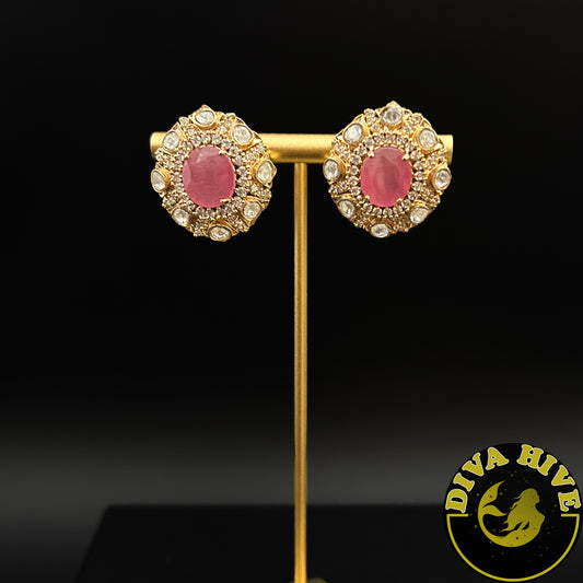 Mallika Moissanite Stud - Earring -Diva Exclusive, Earring, featured, moissanite, Studs - Divahive