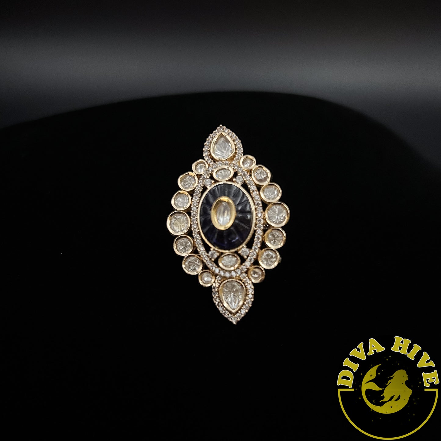 Zeenat Ring - Finger Ring -Accessories, Diva Exclusive, Finger Ring, moissanite - Divahive
