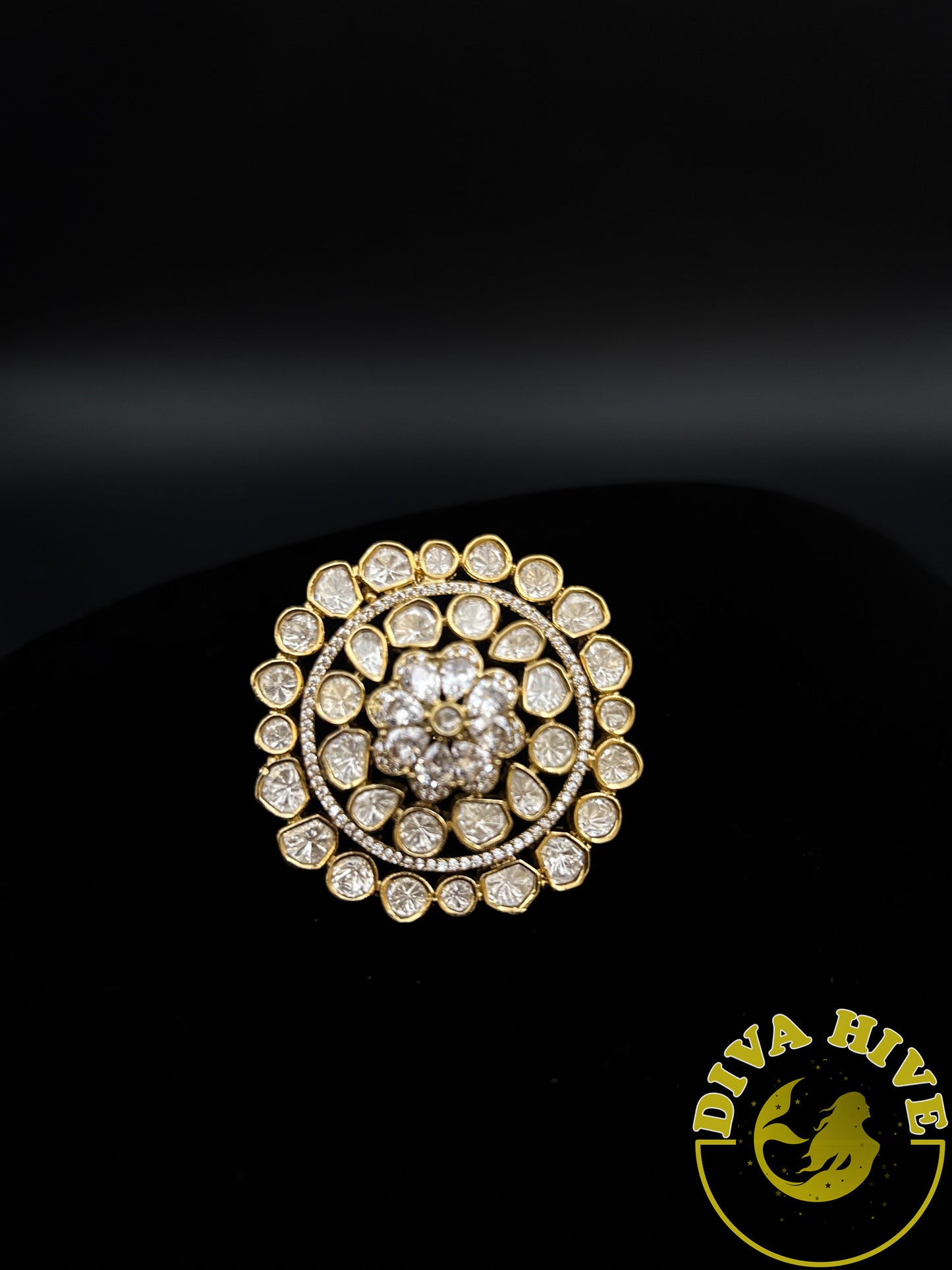 Manika Ring - Finger Ring -Accessories, Diva Exclusive, Finger Ring, moissanite - Divahive