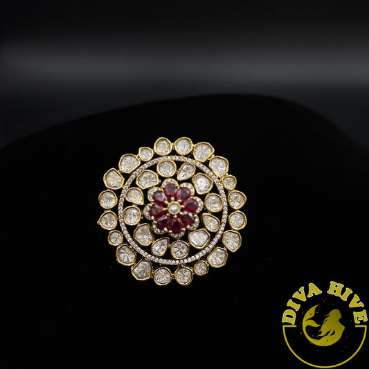 Manika Ring - Finger Ring -Accessories, Diva Exclusive, Finger Ring, moissanite - Divahive