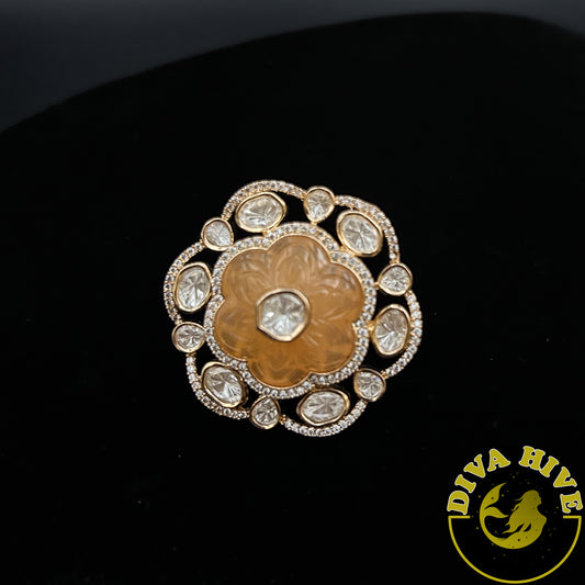 Nysaa Ring - Finger Ring -Accessories, Diva Exclusive, Finger Ring, moissanite - Divahive