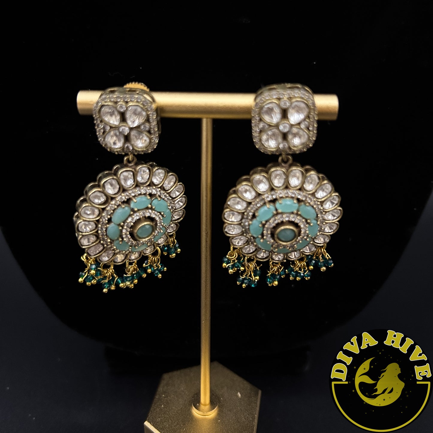 Kainaat Moissanite Statement Choker - Necklace -Diva Exclusive, Doublet, featured, Kundan, moissanite, Necklace - Divahive
