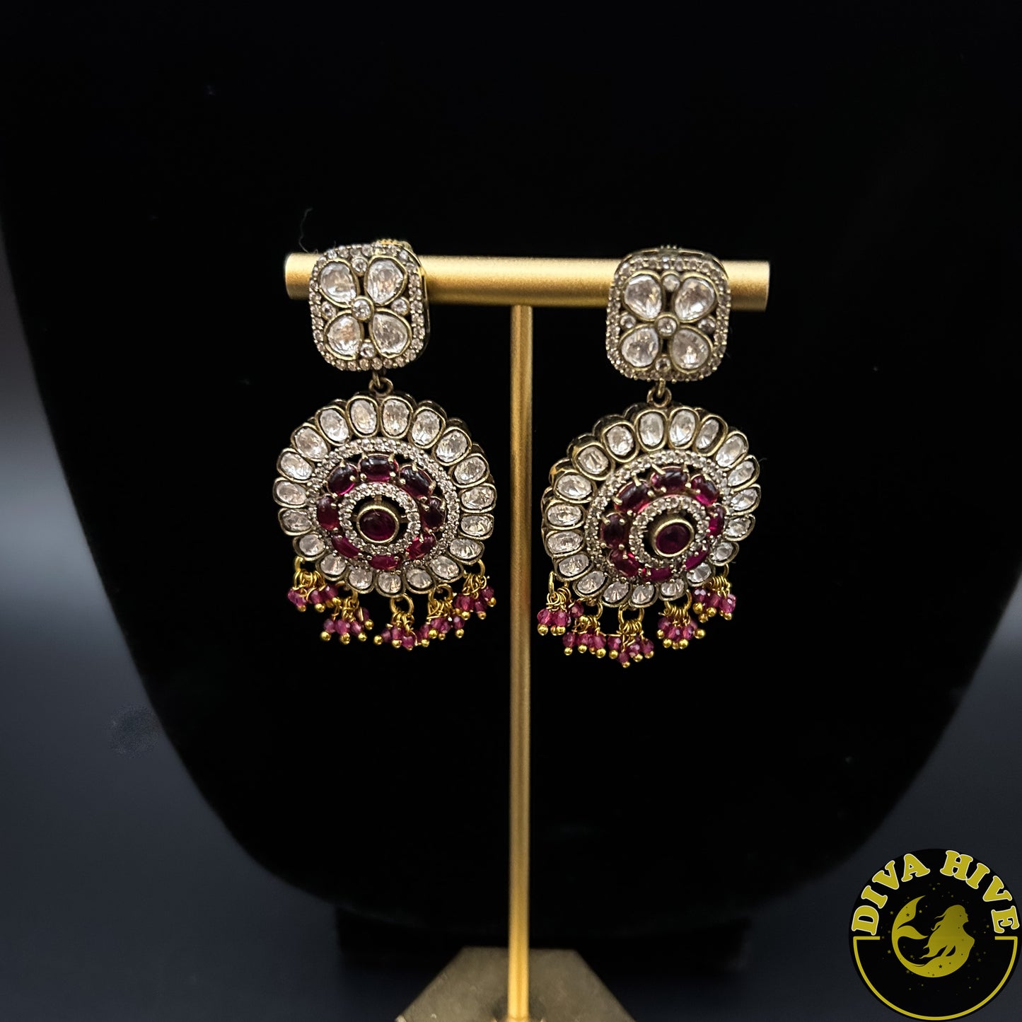 Kainaat Moissanite Statement Choker - Necklace -Diva Exclusive, Doublet, featured, Kundan, moissanite, Necklace - Divahive