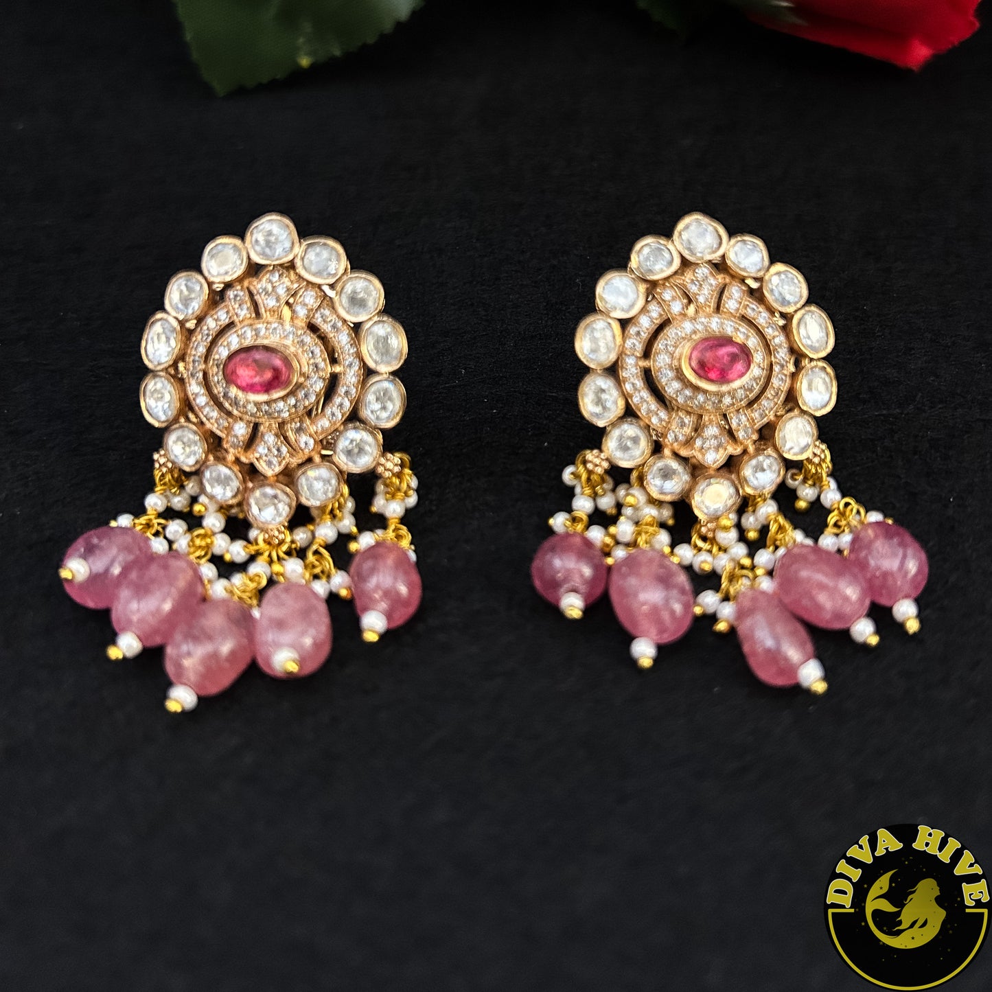 Dera Moissanite Stud - -Diva Exclusive, Earring, featured, moissanite, Studs - Divahive