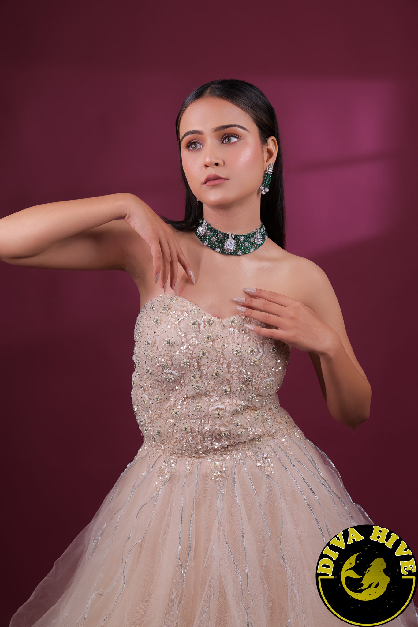 Zoya AD/CZ Designer Choker