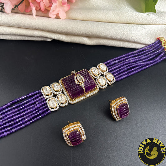 Veera Moissanite Choker Set