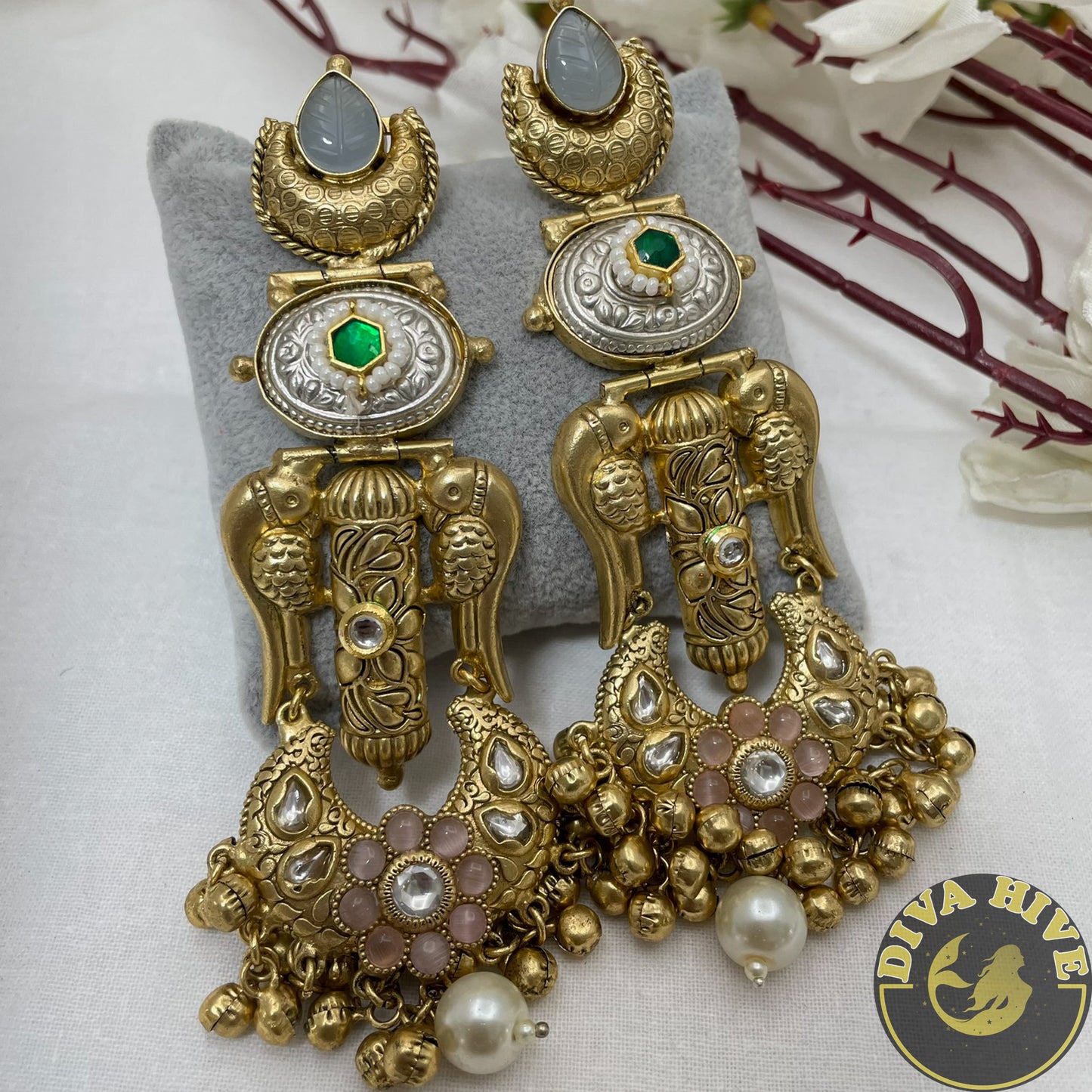 Silver Crafted Moon Earing | Diva Exclusive Earring - Earring -925Silver, Diva Exclusive, Earing, Earring, Fusion, Silver - Divahive