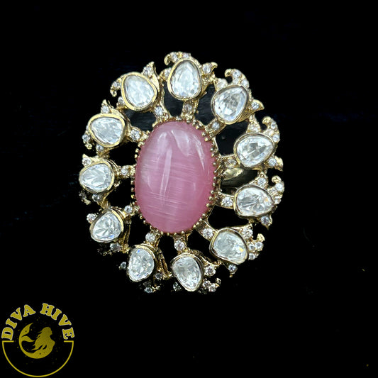 Kriti Ring - Finger Ring -Accessories, Diva Exclusive, Finger Ring, moissanite - Divahive