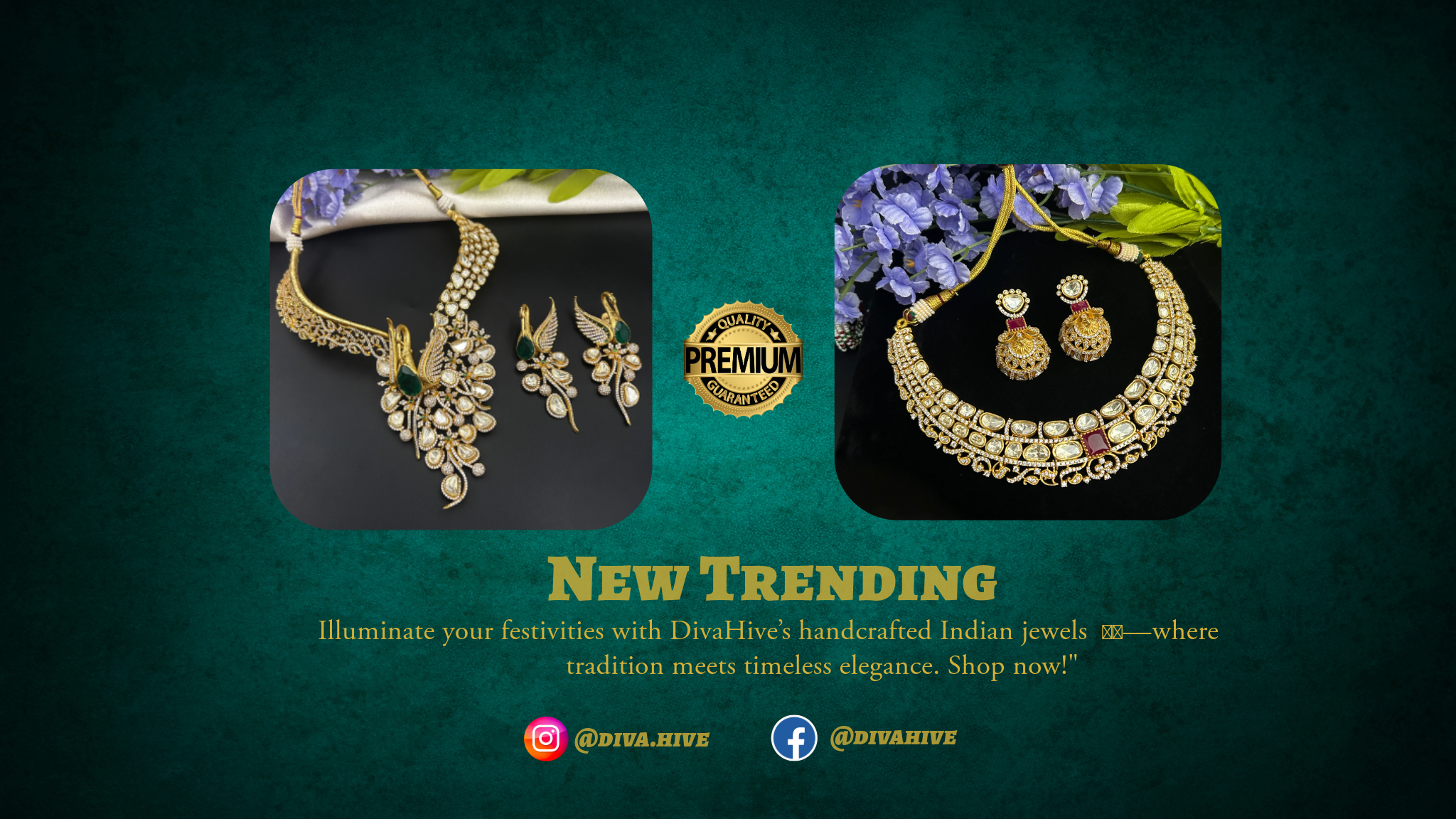 Shop Online Desi Indian Women's jewelry online USA DivaHive  Premium Indian Jewelry | New Arrivals Every Week!
🌟 Shop Unique Designs 📍 NJ-Based |
DM/Call 📞 +1 609-608-0137
🛒 Shop Now divahive.com