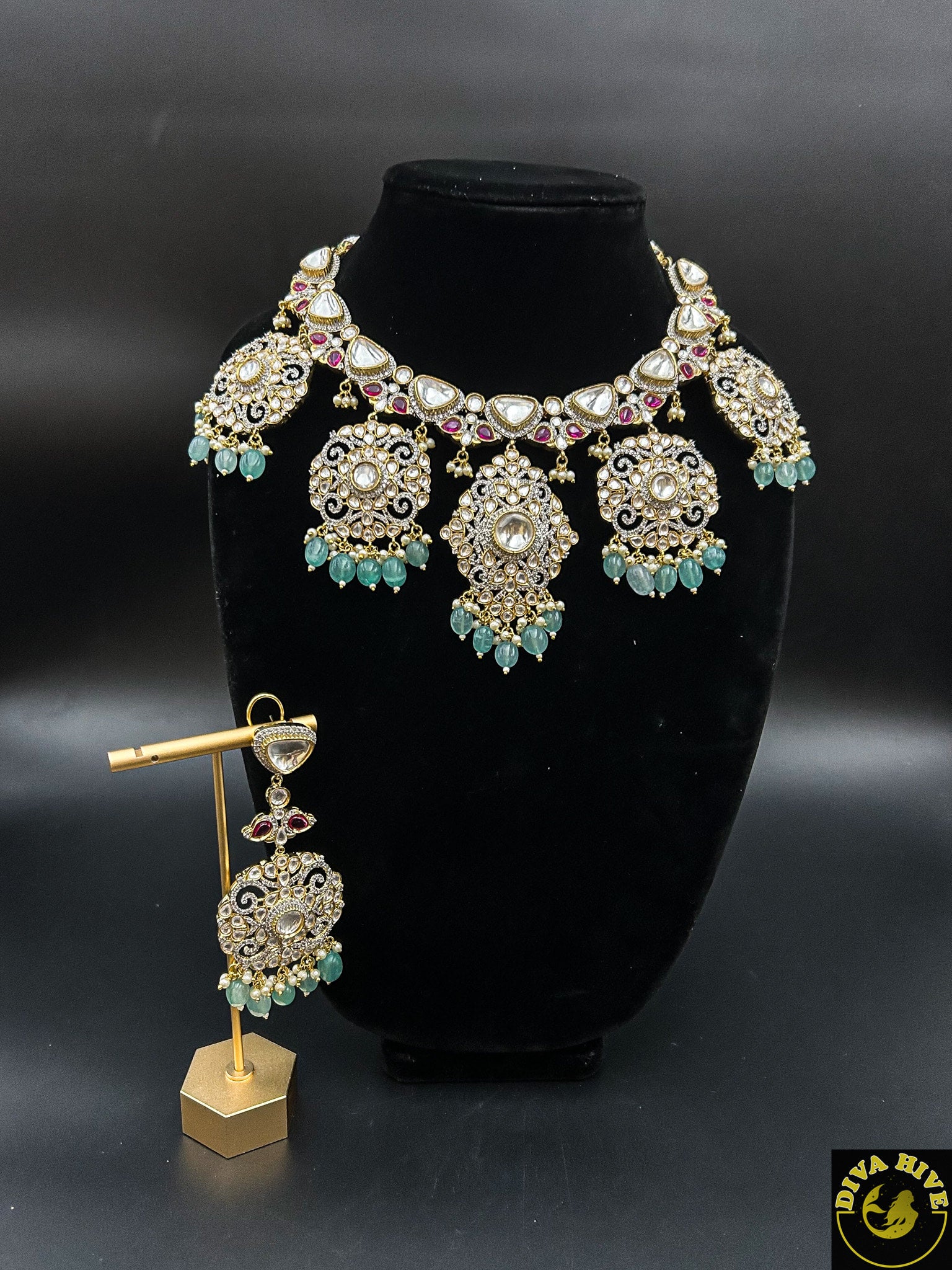 Bridal hot sale statement necklace