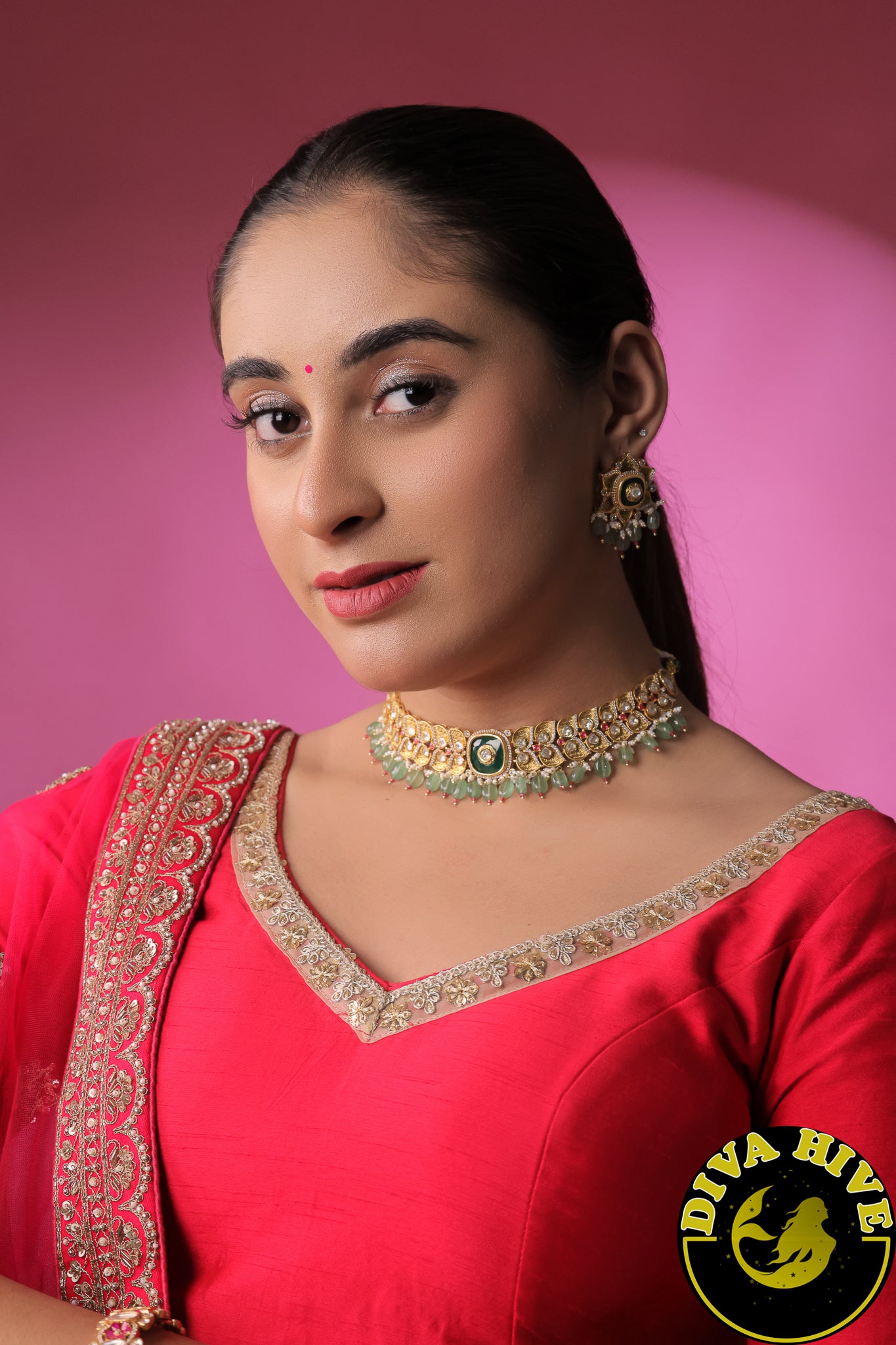 Mohini 22K Gold Plated Moissanite Choker