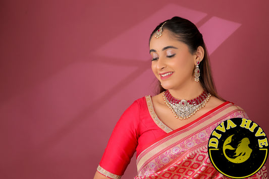 Paakhi Moissanite 22K Gold Plated Necklace Set